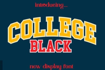 Bold College Black Font for Impactful Design Projects