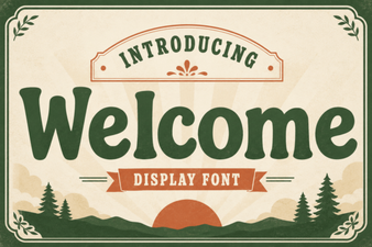 Welcome Font: Creative Typography for Modern Designs