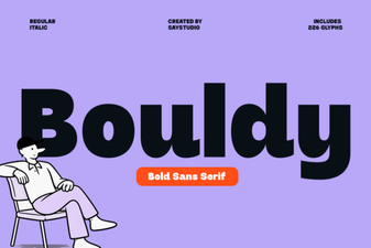 Bouldy Font: Bold Typography for Creative Projects