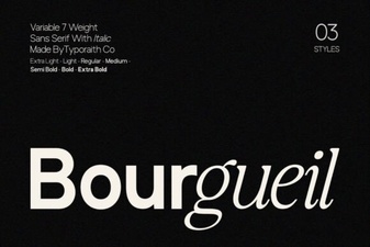 Bourgueil Font: Elegant Typography for Creative Projects
